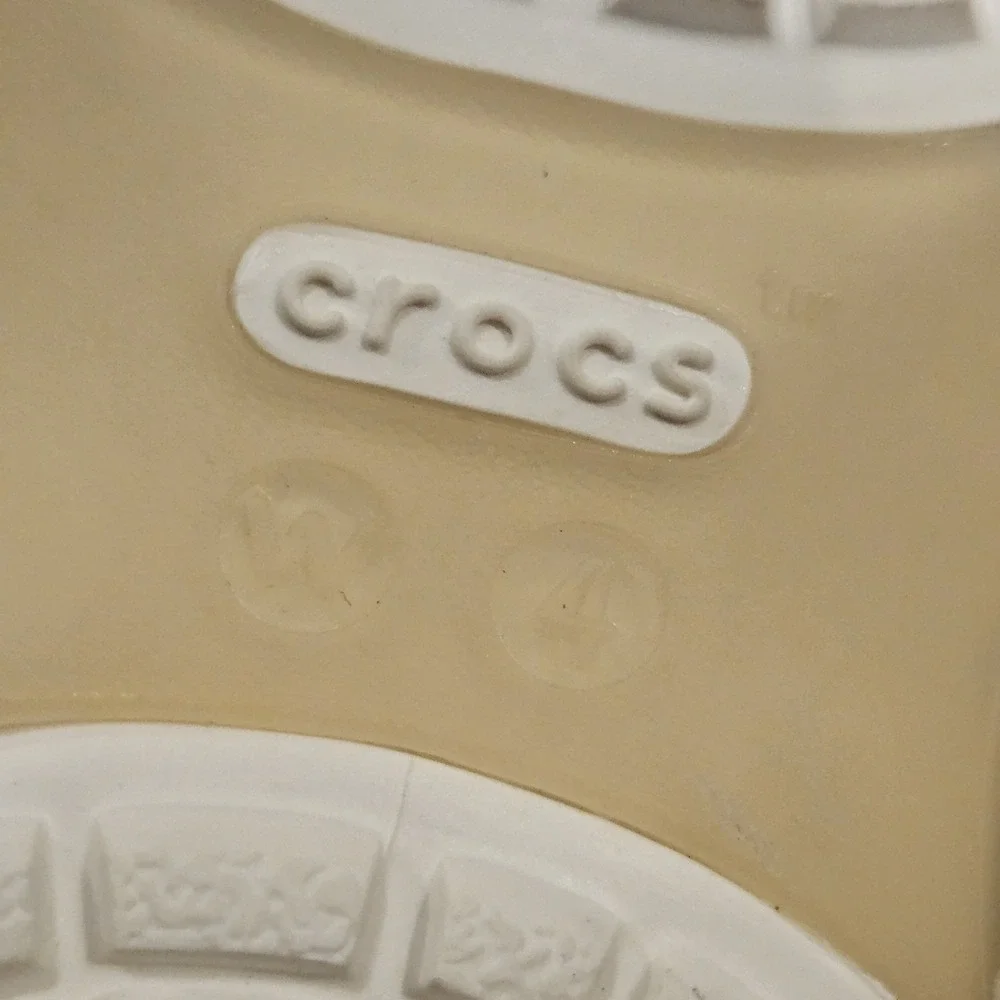 Crocs Girls Mary‎ Jane Floral Clogs Shoes Youth Size 4 Slip On